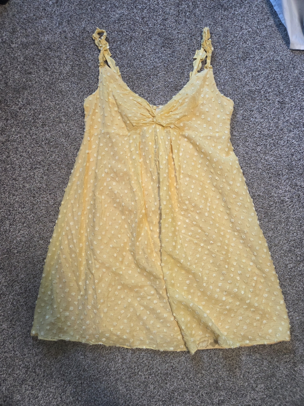 Nine West Yellow Cotton And Silk Dress